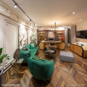 Nooraneh linear lighting-Rooyan Darou Office Building-multi track-48v magnetic track