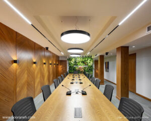 Nooraneh linear lighting-Rooyan Darou Office Building-multi track-48v magnetic track