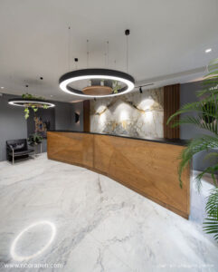 Nooraneh linear lighting-Rooyan Darou Office Building-multi track-48v magnetic track