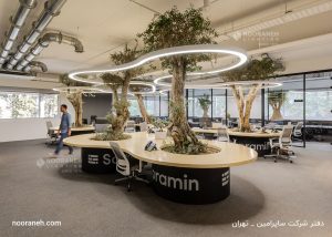 sapramin office building lighting, Nooraneh curve lighting