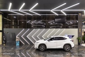 bentley car exhibition lighting